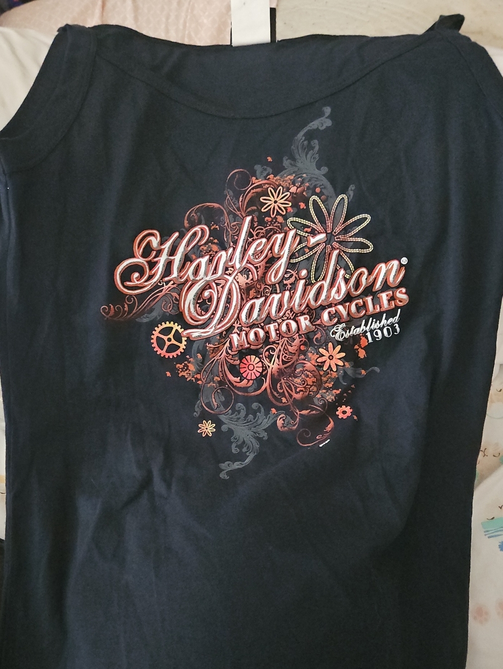 Harley-Davidson Women's Black Graphic Tank Top